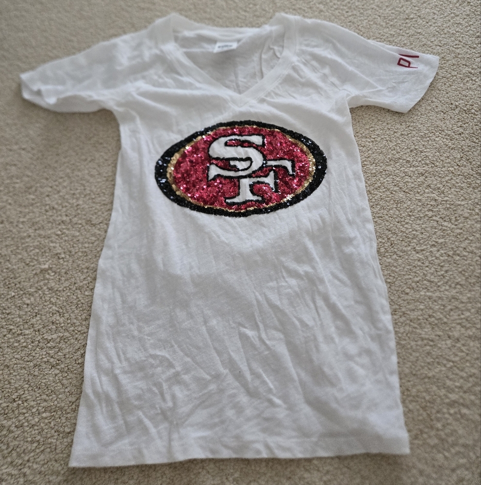 VS pink t shirt xs 49ers san fran